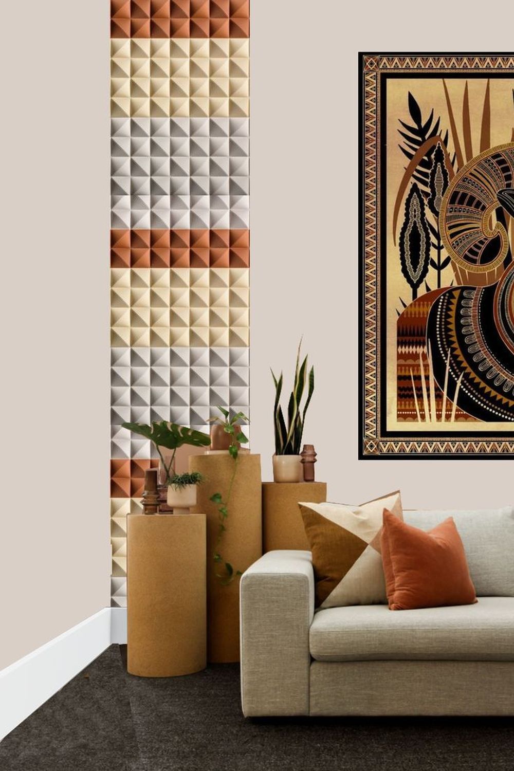 дизайн комнаты в этностиле: фото интерьера