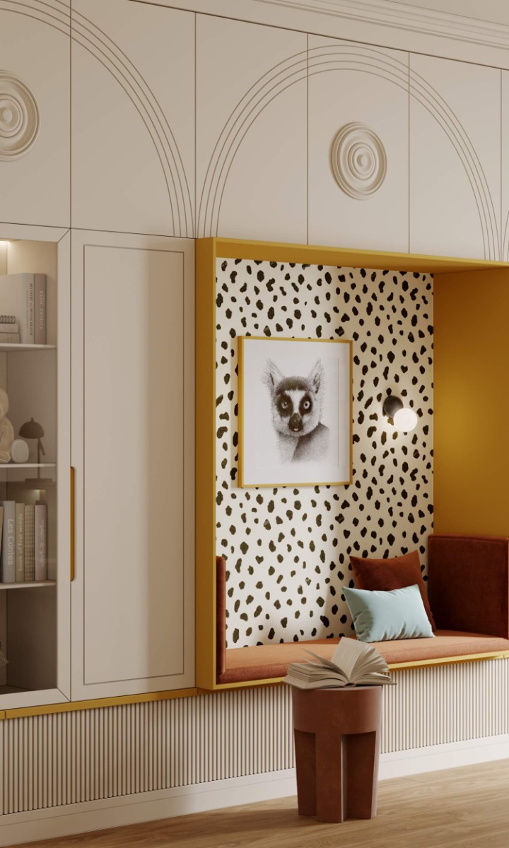 лепнина Orac и обои: фото в интерьере