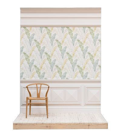 отделка стен панно из обоев в рамке из молдингов Orac пример отделки стен панно из обоев и рамкой из молдингов Orac